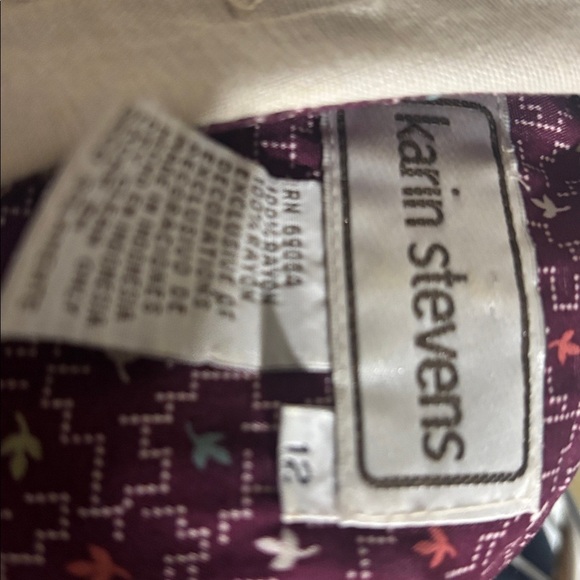 Vintage 80’s❤️Karin Stevens Eve Midi Dress with White Lace Collar- Sz 12 - Picture 7 of 7